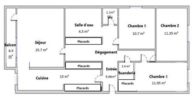 Appartement F4 à vendre - 4 pièces - 95.0 m2 - LEVALLOIS PERRET - 92 - ILE-DE-FRANCE - Century 21 Anatole France