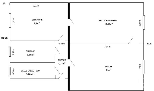 Appartement F2 à vendre - 2 pièces - 37.0 m2 - LEVALLOIS PERRET - 92 - ILE-DE-FRANCE - Century 21 Anatole France
