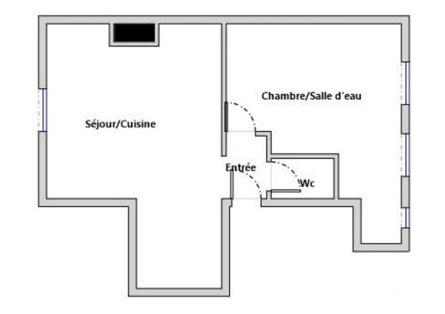 Appartement F2 à vendre - 2 pièces - 34.01 m2 - PARIS - 75017 - ILE-DE-FRANCE - Century 21 Anatole France