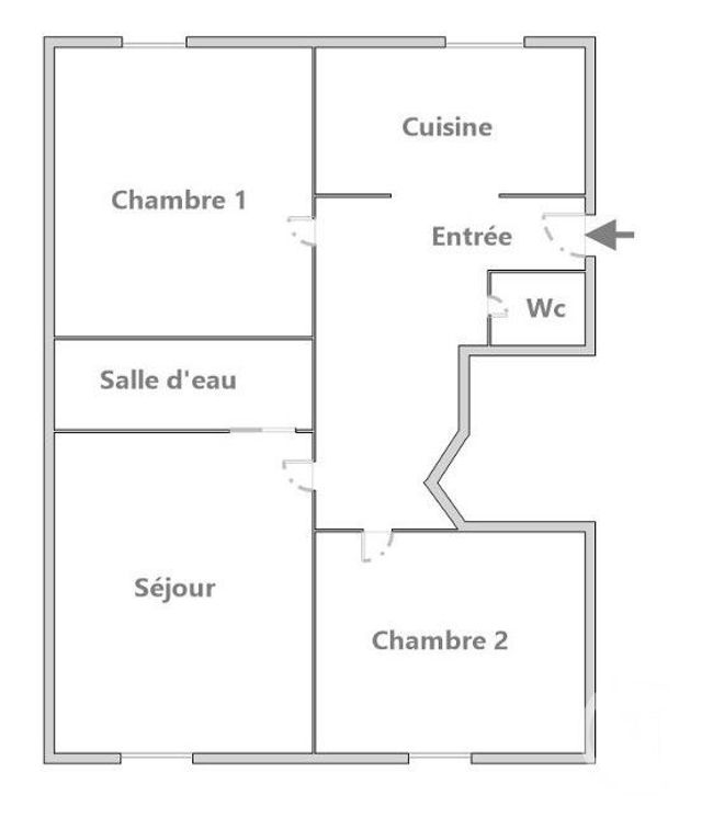 Appartement F3 à vendre - 3 pièces - 46.0 m2 - LEVALLOIS PERRET - 92 - ILE-DE-FRANCE - Century 21 Anatole France