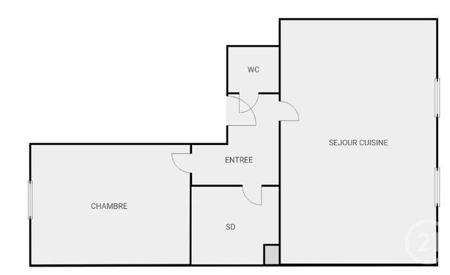 Appartement F2 à vendre - 2 pièces - 46.2 m2 - LEVALLOIS PERRET - 92 - ILE-DE-FRANCE - Century 21 Anatole France